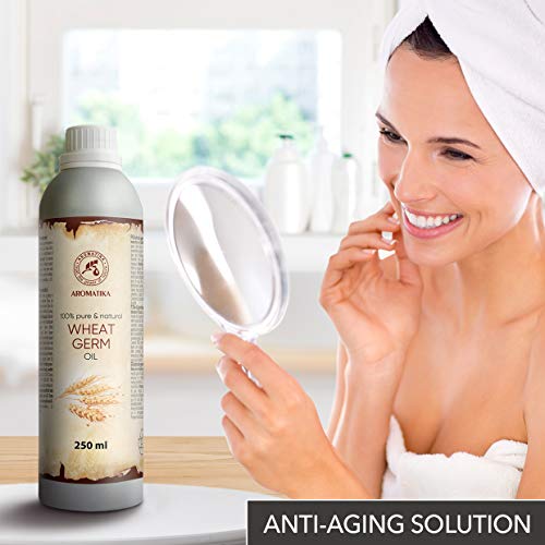 Aceite de germen de trigo 250 ml 100% puro y natural Aceite de germen de trigo - los mejores beneficios para el cabello - Piel - Cara - Cuerpo - Masaje - Aceite de germen de trigo Aceite de germen de trigo 250 ml 100% puro y natural Aceite de germen de trigo - los mejores beneficios para el cabello - Piel - Cara - Cuerpo - Masaje - Aceite de germen de trigo