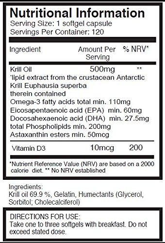 Aceite de Kril Aker Ultra Puro 500mg x 240 cápsulas (2 frascos) - de las limpias aguas del Antártico que dan un rico suministro de Astaxantina, Omega 3, y Vitamina D. SKU: KRI500 Aceite de Kril Aker Ultra Puro 500mg x 240 cápsulas (2 frascos) - de las limpias aguas del Antártico que dan un rico suministro de Astaxantina, Omega 3, y Vitamina D. SKU: KRI500