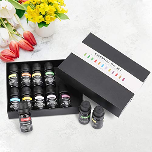 Aceites Esenciales, 12 Aceites Set 100% Puros y Naturales Aromaterapia Aceites Esenciales(Lavanda, árbol de té, menta, naranja dulce, limón) Masajes, relajarse, Ayuda a dormir, Aromaterapia, Spa Aceites Esenciales, 12 Aceites Set 100% Puros y Naturales Aromaterapia Aceites Esenciales(Lavanda, árbol de té, menta, naranja dulce, limón) Masajes, relajarse, Ayuda a dormir, Aromaterapia, Spa