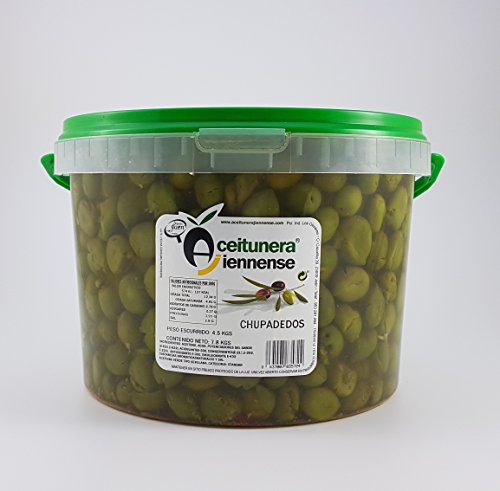 Aceituna Chupadedos | Aceitunera Jiennense | Cubo 7,8 Kgs (Peso Neto)