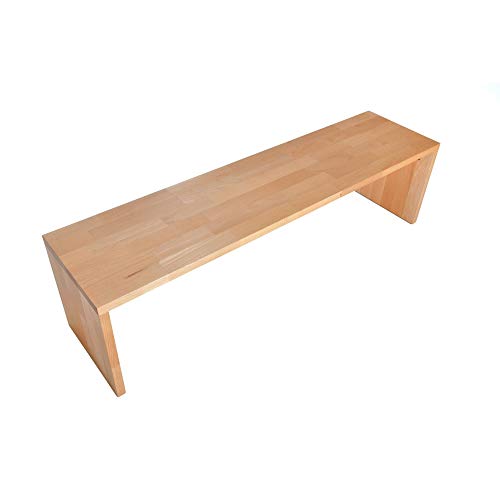acerto 20128 Banco de Madera Maciza de Haya sin Respaldo 160x44x40 cm - Banco de Madera acerto 20128 Banco de Madera Maciza de Haya sin Respaldo 160x44x40 cm - Banco de Madera