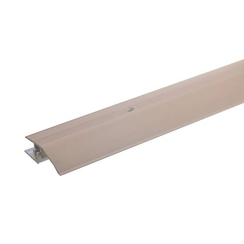 acerto 34037 Perfil de ajuste de altura de aluminio 135 cm bronce claro * 7-15 mm * Tornillos incluidos * Perfil de transición para laminado parquet y moqueta | Listón de transición perfil para suelo acerto 34037 Perfil de ajuste de altura de aluminio 135 cm bronce claro * 7-15 mm * Tornillos incluidos * Perfil de transición para laminado parquet y moqueta | Listón de transición perfil para suelo