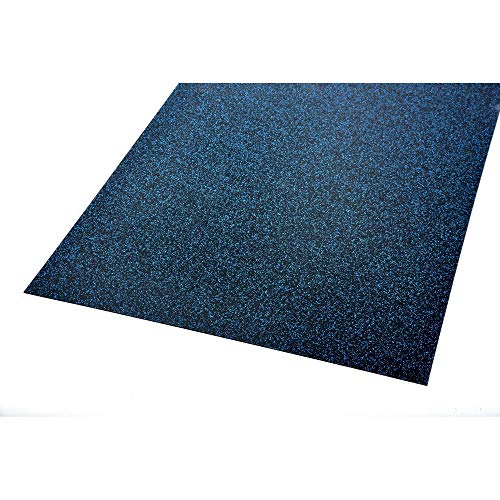 acerto 40390 Colchoneta para aparatos de Fitness * Colchoneta 100x125cm (4mm) * Azul *Protección de Suelo de protección * Antideslizante e insonorizante - Colchoneta de protección de Suelo