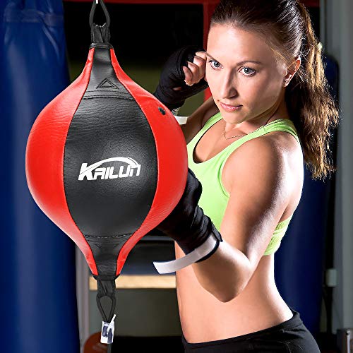 Aceshop Bola de Velocidad de Boxeo Pera Boxeo de CueroBola Doble End Saco de Boxeo Colgante con Inflador Conjunto de Entrenamiento para Entrenamiento Físico MMA Muay Thai o Entrenamiento Deportivo Aceshop Bola de Velocidad de Boxeo Pera Boxeo de CueroBola Doble End Saco de Boxeo Colgante con Inflador Conjunto de Entrenamiento para Entrenamiento Físico MMA Muay Thai o Entrenamiento Deportivo