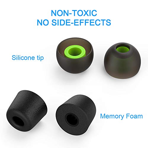 aceyoon Almohadillas Auriculares 6 paires 12 unidad (3 Silicona + 3 Espuma con Memoria) Noise Cancelling Ear Tips para Audifonos Intra Auricular Almohadillas Reemplazo para In Ear Auriculares aceyoon Almohadillas Auriculares 6 paires 12 unidad (3 Silicona + 3 Espuma con Memoria) Noise Cancelling Ear Tips para Audifonos Intra Auricular Almohadillas Reemplazo para In Ear Auriculares