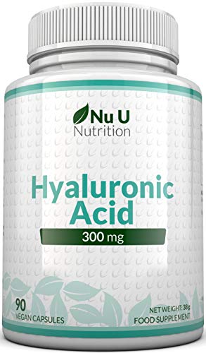 Ácido Hialurónico 300 mg | 90 Cápsulas (Suministro Para 3 Meses) | Tres Veces más Concentrado que Muchas Marcas, por Nu U Nutrition Ácido Hialurónico 300 mg | 90 Cápsulas (Suministro Para 3 Meses) | Tres Veces más Concentrado que Muchas Marcas, por Nu U Nutrition