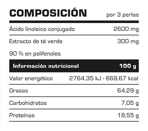 Ácido Linoléico Conjugado - CLA + GREEN TEA 70 Perlas - Aumenta el tono muscular - Vitobest