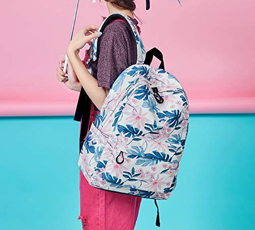 Acmebon Bolso Impermeable para Chicas Mujeres Mochila Monedero Moderna para Adolescentes Flor Rosa Acmebon Bolso Impermeable para Chicas Mujeres Mochila Monedero Moderna para Adolescentes Flor Rosa
