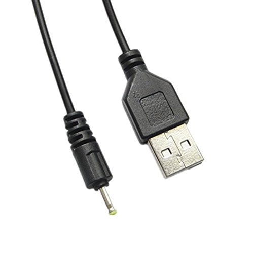 actecom® Cable USB Cargador para Tablet Android mp3 2.5mm 5v 2A 1m alimentación DC Carga
