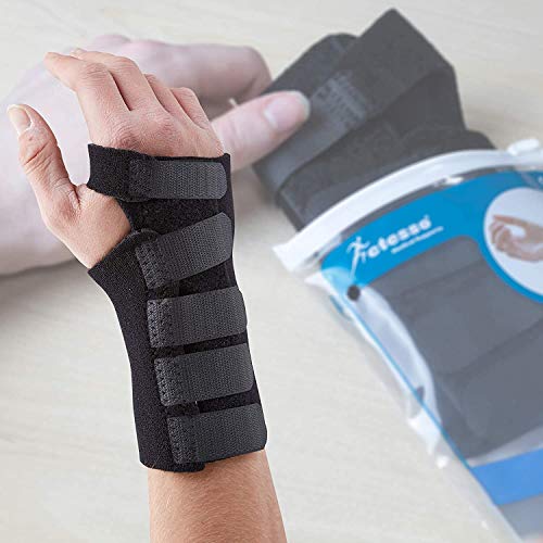 Actesso Órtesis Muñequera Avanzada con Férula Alivia el Dolor para Túnel Carpiano, Tendinitis, Distensiones y Esguinces (Medium, Derecha)
