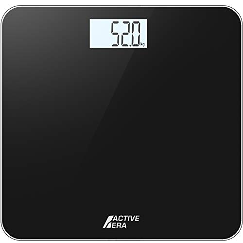 Active EraTM Báscula de Baño Digital Ultrafina con Sensores de Alta Precisión (stones/kgs/libras) - Negro Active EraTM Báscula de Baño Digital Ultrafina con Sensores de Alta Precisión (stones/kgs/libras) - Negro