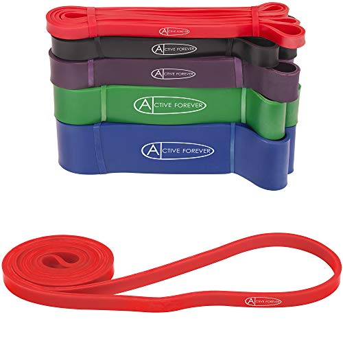 Active Forever Banda de Resistencia, Banda de Fitness Elástica, Banda de Fitness, Adecuado para Culturismo, Fitness, Pilates, Yoga(Rojo) Active Forever Banda de Resistencia, Banda de Fitness Elástica, Banda de Fitness, Adecuado para Culturismo, Fitness, Pilates, Yoga(Rojo)