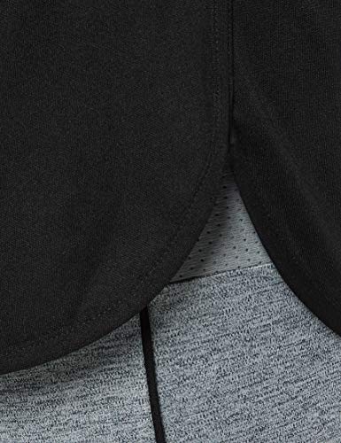 Activewear Pantalón Corto con Mallas de Deporte Hombre, Negro (Black/grey Marl), 52 (Talla del fabricante: Large)