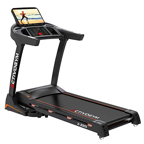 Activogym X300 Cinta de Correr Profesional. Pantalla Táctil 15,6", con WiFi, USB, 15 Niveles de inclinación; Sistema de Amortiguación; Sistema Autolobricación.…