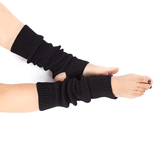 ADAGG Crazystore - Calcetines de Punto para piernas, 1 par de Calcetines de Baile Latino para Mujer, para Deportes de Invierno, Calentadores de piernas para Hacer Punto (Negro) ADAGG Crazystore - Calcetines de Punto para piernas, 1 par de Calcetines de Baile Latino para Mujer, para Deportes de Invierno, Calentadores de piernas para Hacer Punto (Negro)