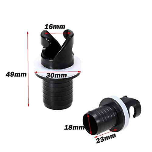 Adaptador De La Manguera De La Válvula Neumática Práctico Conector De La Válvula Adaptador De La Manguera De La Bomba De Aire del Adaptador De La Bomba Inflable 2pcs De Remo Adaptador De La Manguera De La Válvula Neumática Práctico Conector De La Válvula Adaptador De La Manguera De La Bomba De Aire del Adaptador De La Bomba Inflable 2pcs De Remo