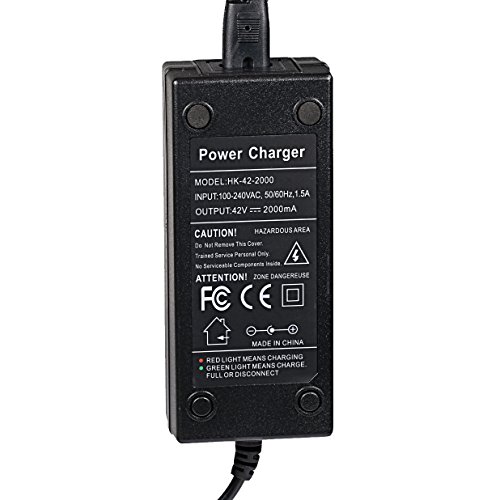 Adaptador eléctrico Powstar 42 V 2 A, cargador para motocicletas y monopatines eléctricos Adaptador eléctrico Powstar 42 V 2 A, cargador para motocicletas y monopatines eléctricos