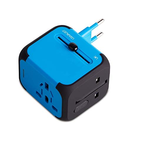 Adaptador Enchufe de Viaje Universal Dos Puertos USB para US EU AU de 150 Países Adaptador Enchufe de Viaje Universal Dos Puertos USB para US EU AU de 150 Países
