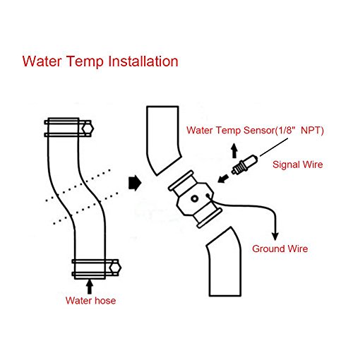 Adaptador universal de manguito para sensor de temperatura de agua de radiador, azul 26 mm, aluminio 40 mm Adaptador universal de manguito para sensor de temperatura de agua de radiador, azul 26 mm, aluminio 40 mm