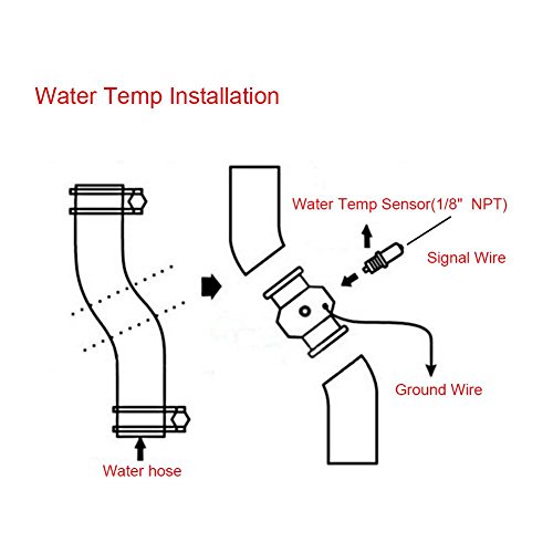 Adaptador universal de manguito para sensor de temperatura de agua de radiador, azul 26 mm, aluminio 40 mm