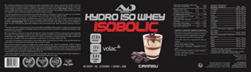 ADDICT SPORT NUTRITION - Protéines - Hydro Iso Whey Isobolic - 1 kilo - Gout Tiramisu