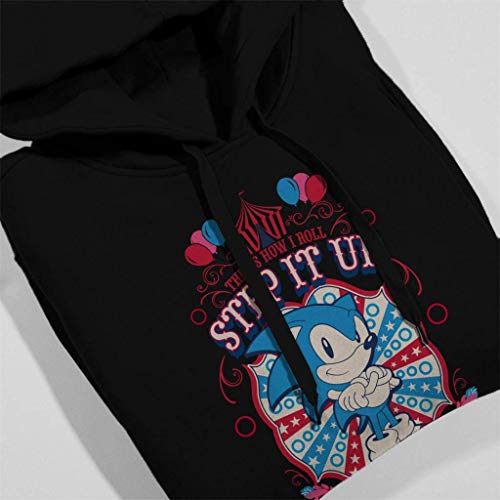 ADICOM This is How I Roll Step It Up Sonic Sudadera con Capucha para Hombre-S ADICOM This is How I Roll Step It Up Sonic Sudadera con Capucha para Hombre-S