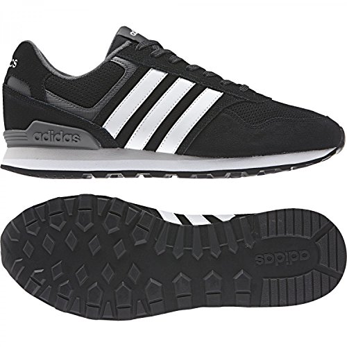 Adidas 10K, Zapatillas de Gimnasia Hombre, Negro (Core Black/FTWR White/Grey Five F17), 42 EU Adidas 10K, Zapatillas de Gimnasia Hombre, Negro (Core Black/FTWR White/Grey Five F17), 42 EU
