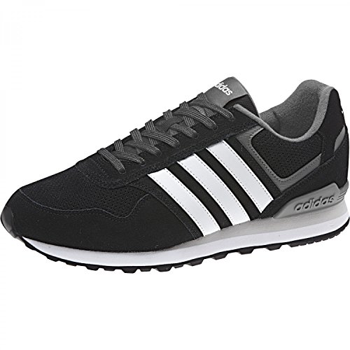 Adidas 10K, Zapatillas de Gimnasia Hombre, Negro (Core Black/FTWR White/Grey Five F17), 42 EU Adidas 10K, Zapatillas de Gimnasia Hombre, Negro (Core Black/FTWR White/Grey Five F17), 42 EU