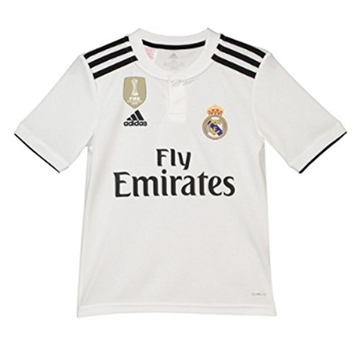 adidas 18/19 Real Madrid Home-Lfp Camiseta, Niños, multicolor (blabas/negro), 164