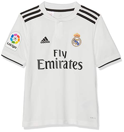 adidas 18/19 Real Madrid Home-Lfp Camiseta, Niños, multicolor (blabas/negro), 164