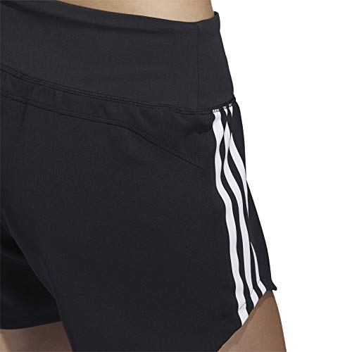 adidas 3S WVN Gym SHRT Pantalones Cortos de Deporte, Mujer, Black/Black, L