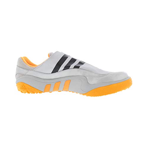 ADIDAS Adistar HJ Zapatilla Clavos Atletismo Unisex, Plata/Naranja, 44 2/3