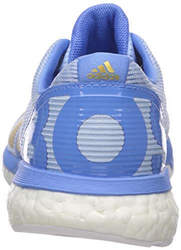 adidas Adizero Boston 8 Tenis de correr para mujer, azul (azul brillante/dorado metálico/azul real), 43 EU