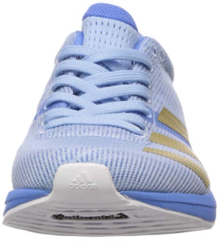 adidas Adizero Boston 8 Tenis de correr para mujer, azul (azul brillante/dorado metálico/azul real), 43 EU