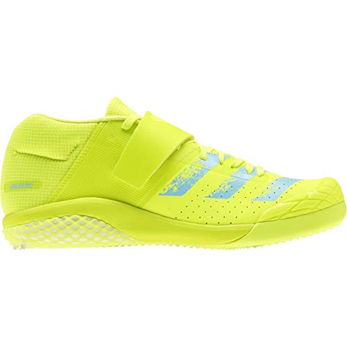 adidas Adizero Javelin Spike Shoe - Unisex Track & Field Solar Yellow/Clear Aqua/Core Black