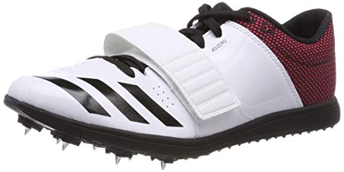 adidas Adizero Tj/Pv, Zapatillas de Atletismo Hombre, Multicolor (FTWR White/Core Black/Shock Red B37496), 40 2/3 EU