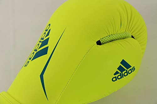 adidas AdSBG100 Speed 100 - Guantes de Boxeo para Adultos, Color Amarillo y Azul