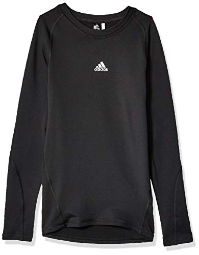 adidas Alphaskin - Camiseta de Manga Larga para niño, Fútbol Alphaskin Sport Camiseta de Manga Larga para Entrenamiento, Niños, Color Negro, tamaño XL