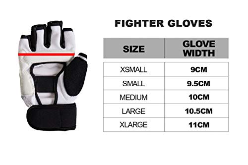 adidas Approved Gloves Martial Arts Sports WT Aprobado Taekwondo Fighter Guantes Artes Marciales WTF TKD Deportes de Combate, Unisex Adulto, Blanco, Medium