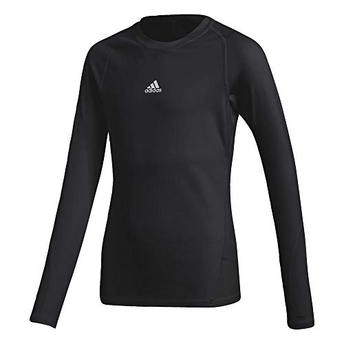 adidas Ask LS tee Y Camiseta de Manga Larga, Niños, Black, 1314 adidas Ask LS tee Y Camiseta de Manga Larga, Niños, Black, 1314