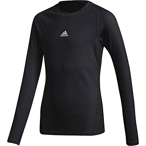 adidas Ask LS tee Y Camiseta de Manga Larga, Niños, Black, 1314 adidas Ask LS tee Y Camiseta de Manga Larga, Niños, Black, 1314