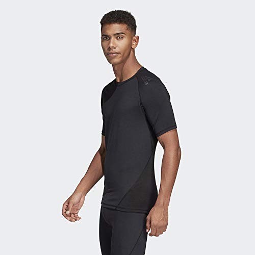 adidas Ask SPR tee SS T-Shirt, Hombre, Black, S