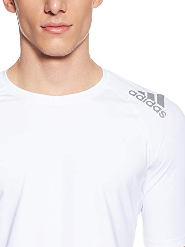 adidas Ask SPR tee SS T-Shirt, Hombre, White, L