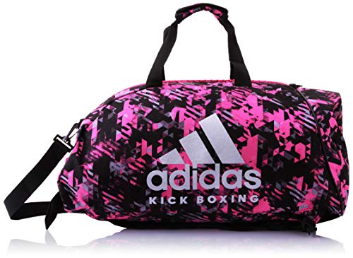 adidas - Bolsa de Kickboxing 2 en 1 para Mujer, Talla M, Color Rosa y Plateado