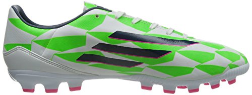 adidas Bota F10 TRX AG Core white-Rich blue-Solar green Talla 7,5 UK