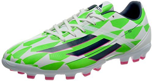 adidas Bota F10 TRX AG Core white-Rich blue-Solar green Talla 7,5 UK