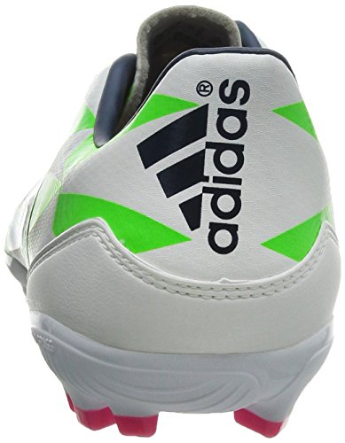 adidas Bota F10 TRX AG Core white-Rich blue-Solar green Talla 7,5 UK