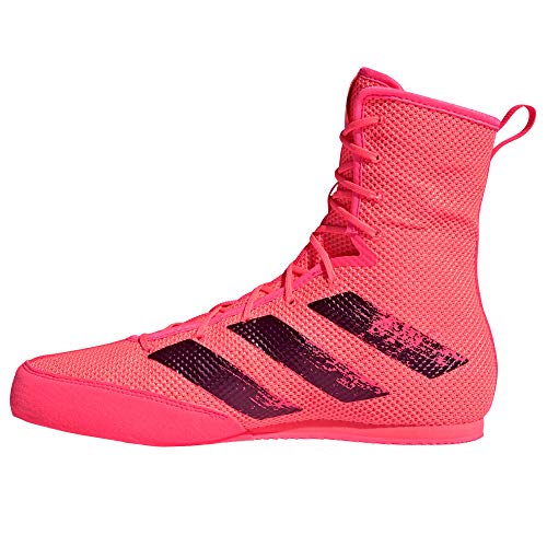 adidas Box Hog 3 - Botas de boxeo (talla 44), color rosa y negro