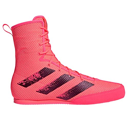 adidas Box Hog 3 - Botas de boxeo (talla 44), color rosa y negro