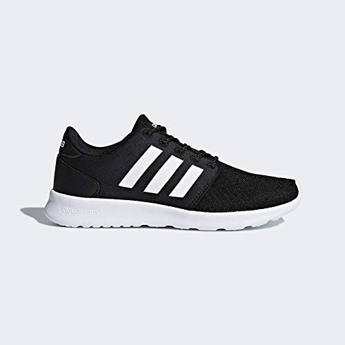 Adidas Cloudfoam Qt Racer, Zapatillas Mujer, Negro (Core Black/Footwear White/Carbon 0), 38 2/3 EU